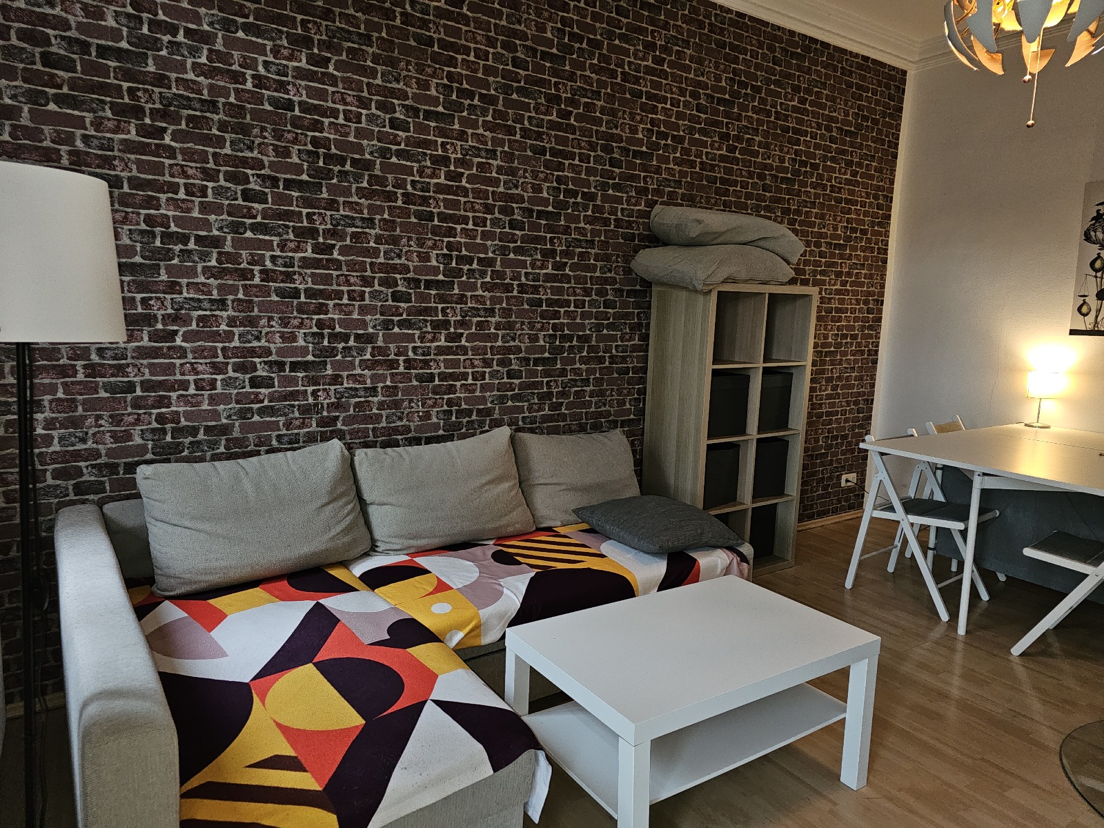 Gemütlicher Wohnbereich einer Ferienwohnung in Weimar Zentrum
